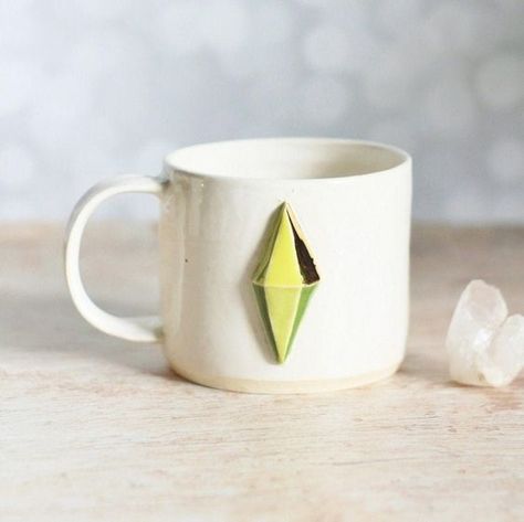 Sims Plumbob, Minimal Mug, Sims Memes, Sims Love, Rustic Mugs, Metallic Glaze, Los Sims, Loving Friends, Birthday Mug