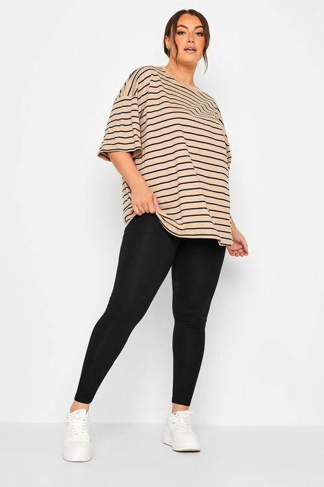 Update your everyday essentials with this 2 pack of plus size leggings. Made from responsibly sourced cotton and part of our 'Yours For Good' range, they feature an elasticated waistband and stretch fit for added comfort. Pair with a long sleeve t-shirt and trainers for an easy staple style. 

Yours Clothing, the home of plus size fashion offering women’s clothing in UK sizes 14-40. Delivering quality clothing that fits and flatters, you’ll find an unbeatable range of women’s curve clothing at e T Shirt With Leggings Outfits, Over Size Shirt Outfit Women, Plus Size Fitness Outfits, Plus Size T Shirt Outfit, Plus Size Leggings Outfit, Sporty Leggings Outfit, Leggings Work Outfit, Plus Size Athleisure Outfits, Plus Size Legging Outfits