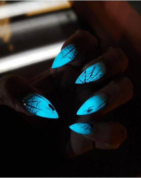 Spider Nails, Sharp Nails, Black Spider, Mani Pedi, Coffin Nails, Seals, Nail Ideas, Cute Art, Nail Art