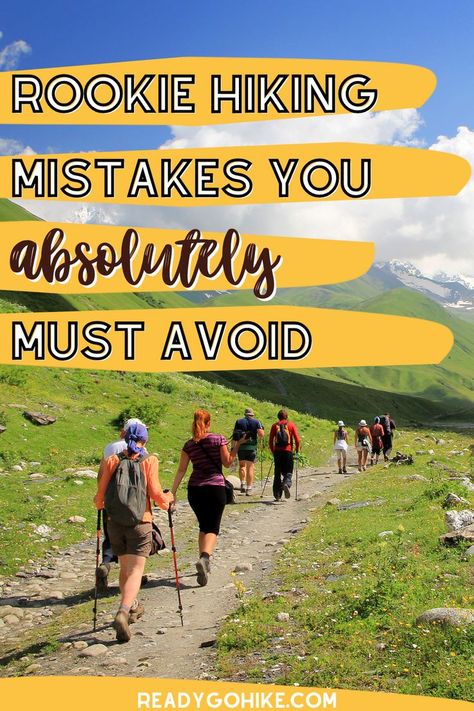 When you're a rookie hiker, you're bound to make a few mistakes on the trail. However, you always want to make sure you never make these dangerous hiking mistakes. This post will take a look at common beginner hiking mistakes and give you the tips you need to know so you can avoid making them. Learn about the rookie hiking mistakes you absolutely must avoid so you can stay safe and comfortable on your hike. hiking|hiker|hike|hiking mistakes|beginner hiking mistakes|hiking mistakes to avoid How To Prepare For A Hike, How To Start Hiking, Through Hiking, Hiking For Beginners Woman, Cute Hiker Outfits, Hiking For Beginners, Hiking Preparation, Hiking Appalachian Trail, Hiking Workout Training