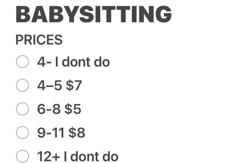 Babysitting Prices, Teenage Jobs, Babysitter Ideas, Babysitting Tips, Babysitting Hacks, Preppy Tips, Babysitting Kit, Babysitting Flyers, Babysitting Ideas