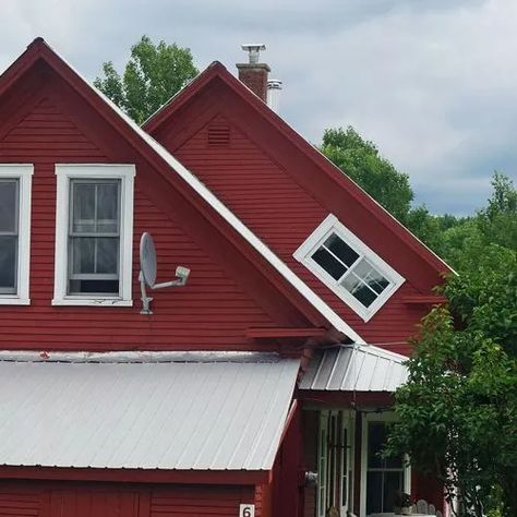 Witch Window, What Is A Witch, Vermont Farmhouse, Gable Wall, Narrow Staircase, Winding Staircase, Roof Flashing, Young House Love, Double Hung Windows