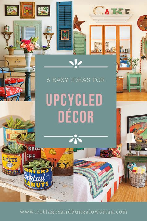 Eclectic Cottage Decor, Colorful Eclectic Home, Vintage Eclectic Home, Eclectic Decor Vintage, Upcycled Decor, Eclectic Cottage, Eclectic Farmhouse, Funky Junk Interiors, Cottage Style Decor