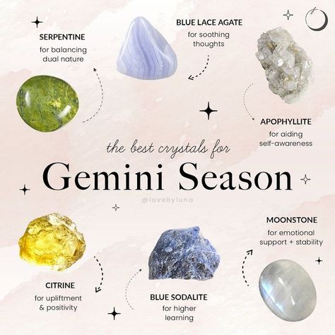 Gemini Color, Gemini Personality, Gemini Constellation, Astrology Gemini, Gemini Season, Crystal Properties, Zodiac Stones, Best Of Luck, Crystals Healing Properties