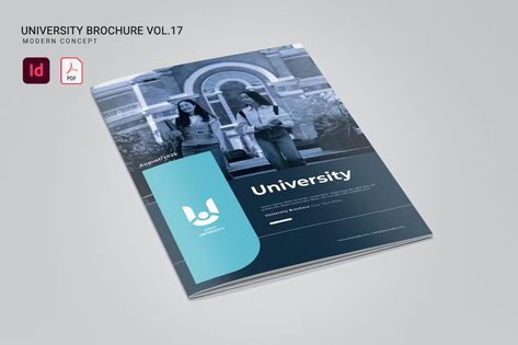 University Brochure Vol.17 Get it now!! #brochure #brochuretemplate #brochuredesign #business #template #trifold #bifold #bestbrochure #freebrochure #premiumdesign #design #envato #envatomarket #envatoelement #creativemarket #freepik #shutterstock University Brochure Design, University Brochures, Free Brochure, University Logo, Brochure Design Template, A4 Paper, Adobe Indesign, Business Template, Brochure Design