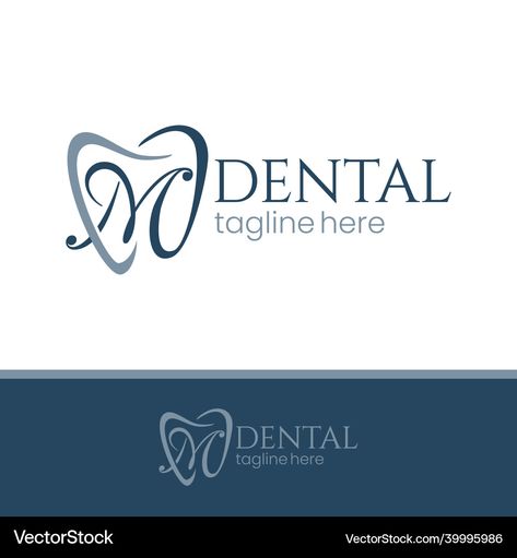 Logo Dental, Logo Design Simple, Teeth Logo, Dentist Logo, Dental Logo Design, Dental Logo, Dental Office Design, Letter M, Letter E