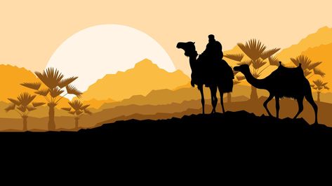 Nature Silhouettes, Desert Background, Dry Desert, Caravan Renovation, Desert Mountains, Landscape Sunset, Mountain Nature, Low Maintenance Landscaping, Landscape Designs