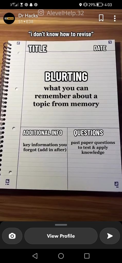 Blurt Study Method, Study Methods, Past Papers, Study Motivation, How To Apply, Quick Saves