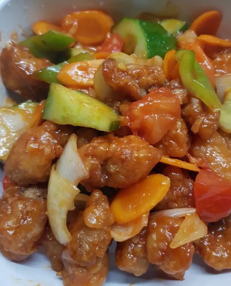 Special Sweet Sour Pork Belly – Naina's Kitchen Sweet Sour Pork, 5 Spice Powder, Flower Cartoon, Marinated Pork, Cartoon Funny, Signature Dishes, Tomato Ketchup, Oyster Sauce, Family Art