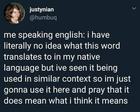 Bilingual Humor, Native Language, Bad Puns, Funny Comments, Learning Languages, Funny Meme, Whatsapp Group, Tumblr Funny, Pretty Words