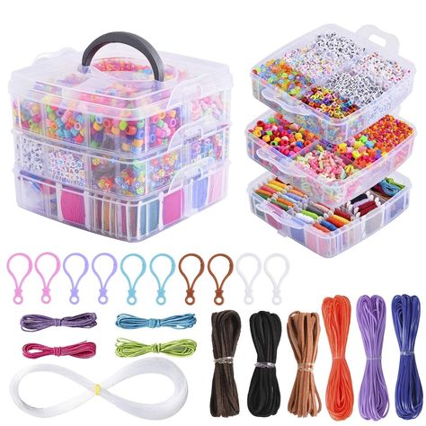 Fimo, Bead Storage, Stethoscope Necklaces, Cross Stitch Floss, Beading For Kids, Bead Organization, Jewelry Making Kits, Bead Charms Diy, Beaded Boxes