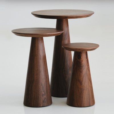 3 Piece Coffee Table Set, Nesting End Tables, Contemporary End Tables, Tall End Tables, Table Top Design, Table Cafe, End Table Sets, Wooden Stools, Coffee Table Accents