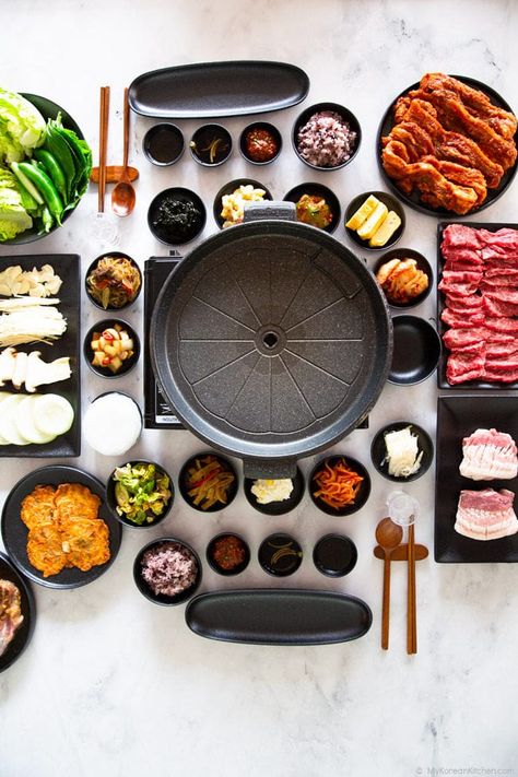 Korean Cuisine, Chinese Sides, Korean Bbq Dipping Sauce, Bbq Dipping Sauce, Korean Bbq At Home, Bbq At Home, My Korean Kitchen, Korean Bbq Grill, Korean Bbq Restaurant