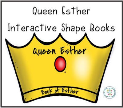 Queen Esther Crafts, Jewel Stickers, Esther Bible, Toddler Bible, Book Of Esther, Women Of The Bible, Queen Esther, Shape Books, His Queen