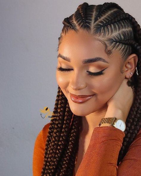 This compilation of 30 braided styles is your go-to guide when you're in need of a little braid inspo. From glamorous to boho to just plain beautiful, these braids are sure to satisfy your cravings for creativity. Feed In Braids Hairstyles, Goddess Braids Hairstyles, Braids Hairstyles Pictures, Braided Cornrow Hairstyles, Protective Hairstyles Braids, Box Braids Styling, Girls Hairstyles Braids, Girls Braids, Natural Hair Braids