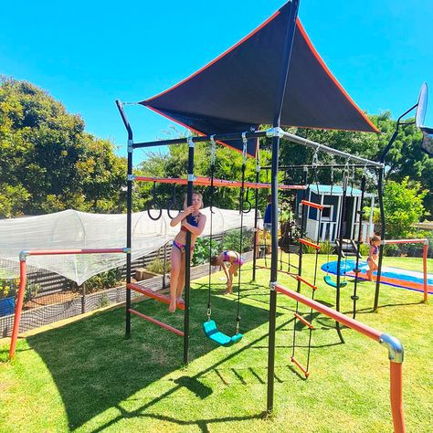 Quest Monkey Bars | Vuly Play US How To Build Monkey Bars, Building Monkey Bars, Natural Monkey Bars, Build Your Own Monkey Bars, Vuly Monkey Bars, Gym Rope, Vuly Trampoline, Adventure Quest, Backyard Playset