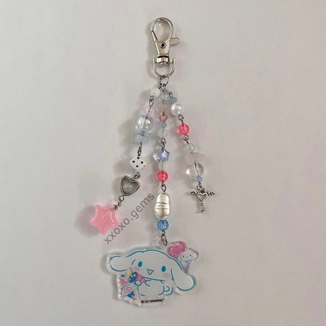 Cinnamoroll Keychain, Christmas Board, Hanging Mirror, Hanging Decor, Charms, Gems, Bracelet, Iphone, Christmas