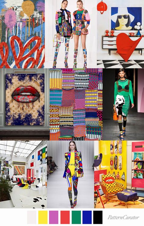 MODERN POP by Pattern Curator Pattern Curator, Saree Painting Designs, Pop Art Fashion, Art Outfit, Color Blocking Outfits, Casual Outfit Inspiration, Colour Design, Illustration Fashion Design, Mood Board Fashion