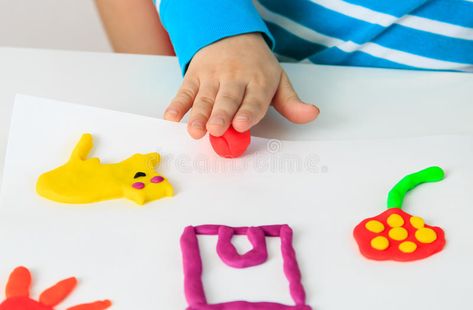 Child playing with clay molding shapes. Child playing with colorful clay molding , #Ad, #clay, #molding, #Child, #playing, #closeup #ad Playdough Activities Preschool, Play Dough Art, Koolaid Playdough, Preschool Playdough, Easy Playdough Recipe, Diy Playdough, Clay Moulding, Homemade Playdough, Play Clay