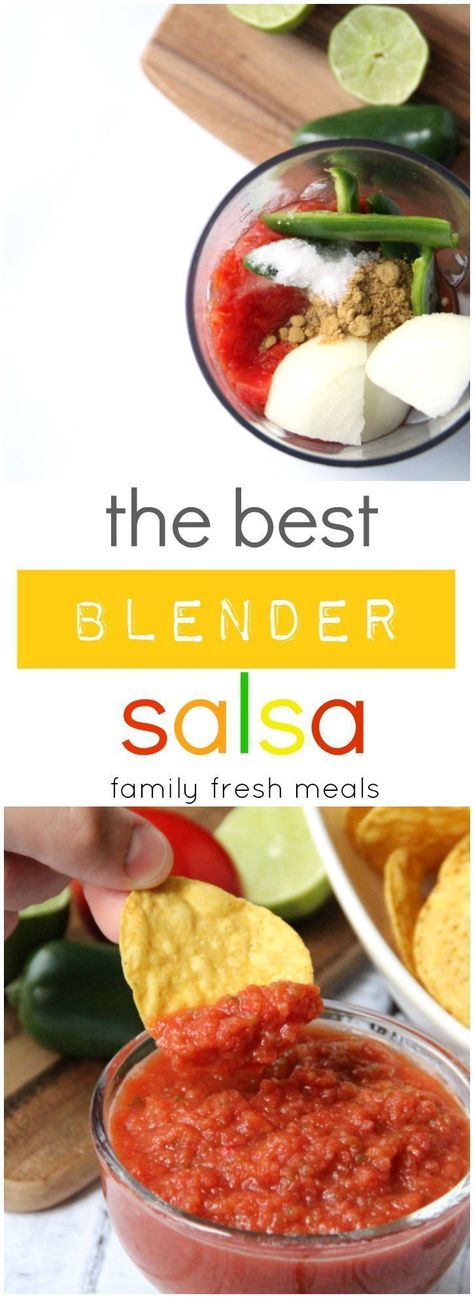 Blender Salsa Recipe, Blender Salsa, Best Blender, Bbq Pitmasters, Pampered Chef Recipes, Family Fresh Meals, Best Blenders, Blender Recipes, Salsa Recipe