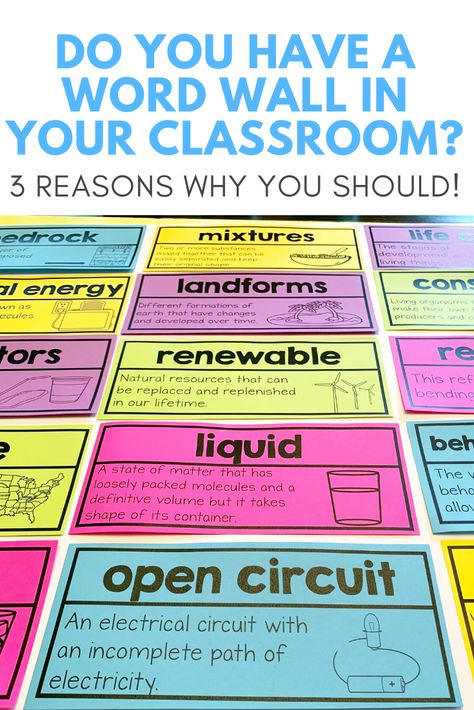 Science Vocabulary Wall, Word Wall Ideas, Classroom Structure, Science Word Wall, Teaching Comprehension, Classroom Science, Vocabulary Word Walls, Science Boards, Science Vocabulary