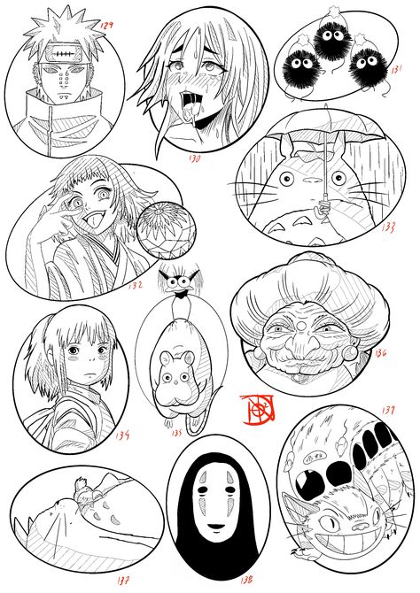 Tattoos Cartoon, Ghibli Tattoo, Manga Tattoo, Naruto Tattoo, Geek Tattoo, Doodle Tattoo, Cute Tiny Tattoos, Tattoo Portfolio, Tattoo Art Drawings