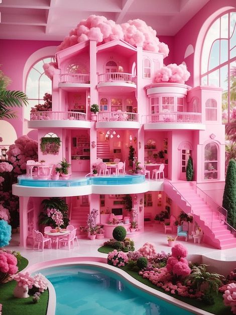 House For Barbie, Dream House Layout, House Barbie, Black Baby Art, Creative Easter Baskets, Carnival Birthday Party Theme, Photo Dream, Barbie Doll Set, Barbie Images