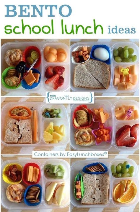 Bento school lunch ideas posted weekly | packed in @EasyLunchboxes containers Picky Eater Lunch, Kindergarten Lunch, Preschool Lunch, Lunch Healthy, Easy Lunch Boxes, School Lunch Ideas, Ideas Lunch, Healthy Lunches For Kids, Toddler Lunches