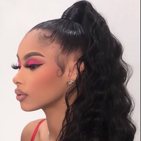 Face Beat, Pink Eyeshadow, Hair Laid, Beat Face, Baddie Hairstyles, Makeup Goals, Flawless Makeup, Gorgeous Makeup, Girls Makeup