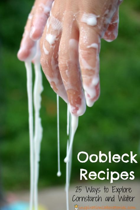 Oobleck Recipes - 25 awesome ways to explore cornstarch and water Prek Sensory, Glitter Jars Diy, Opposites Preschool, Oobleck Recipe, Cornstarch And Water, Corn Starch And Water, Water Experiments, African Savanna, Science Week