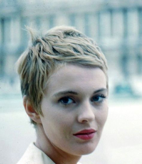 Pixie Hair, Short Thick Pixie Haircuts, Bleach Pixie, Kort Pixie, Jean Seberg, Super Short Hair, Short Pixie Haircuts, 짧은 머리, Blonde Pixie