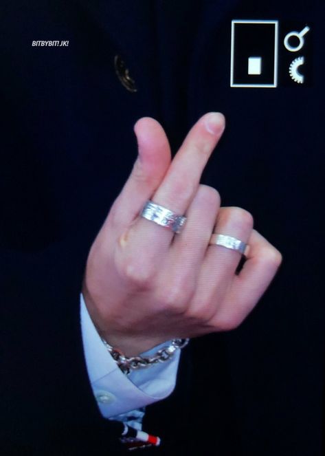 #BTS #Jungkook #JeonJungkook Kpop Idols Wearing Rings, Jungkook Rings Hand, Hands Rings Aesthetic, Jungkook Rings, Beige Lockscreen, Grunge Guy Aesthetic, Jungkook Hands, Men Wearing Rings, Hands Rings