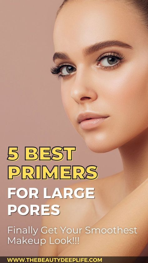 Looking for the best primer for pores, fine lines, & wrinkles! We've got you covered and your pores too 😉! Check out our list of five best-selling primers for minimizing pores and blurring imperfections perfect for gals with oily skin, dry skin, mature skin, or combination skin! Several of these primers can be worn with or without makeup too! Finally, get a smooth makeup application & flawless face without your pores getting in the way! Face Primer, Best Makeup Primer For Oily Skin, Best Makeup Primer For Large Pores, Best Primers For Oily Skin, Makeup For Big Pores, The Best Foundation Flawless Face, Face Primer Best, Minimizing Pores On Face, Primer For Oily Skin And Large Pores