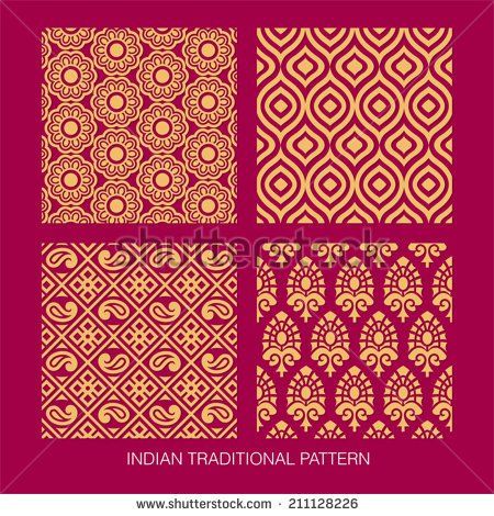 Indian pattern collection. come with layers. Indian Patterns, Textile Pattern Design, Motion Graphics Design, Stencil Patterns, Indian Textiles, Indian Fabric, Pattern Images, Quilling Designs, Motif Design