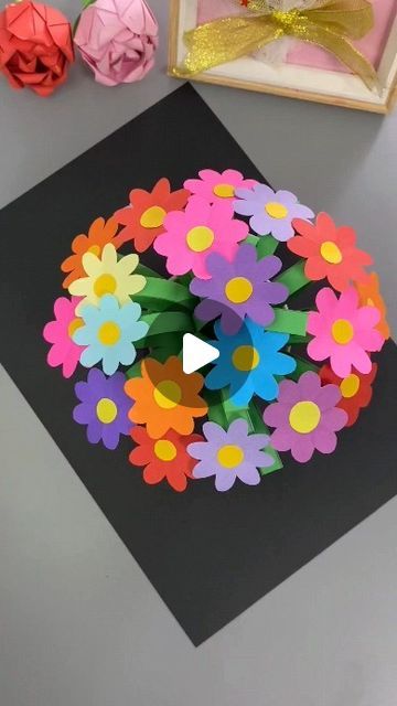 Paper Flower Video, Mothers Day Crafts Preschool, Mothers Day Cards Craft, Paper Cup Crafts, Flower Crafts Kids, Diy Mother's Day Crafts, Craft Work For Kids, Diy Preschool, Rose Crafts