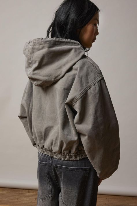 BDG Mini Sk8 Canvas Hooded Jacket | Urban Outfitters Australia - Clothing, Music, Home & Accessories Jackets For Going Out Night Out, Oversized Fleece Jacket, Streetwear Jacket Women, Oversized Jackets Women, Aesthetic Jackets Vintage, Fall Jackets 2024, Trucker Jacket Outfit Women, Oversized Jacket Aesthetic, Winter Jackets Aesthetic