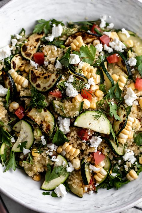 Vegetable Quinoa Salad, Veggie Quinoa Salad, Honey Lime Vinaigrette, Veggie Quinoa, Vegetable Quinoa, Meals To Make, Lime Vinaigrette, Quinoa Salad Recipes, Lemon Vinaigrette