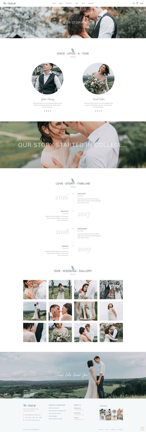 Wedding Website Our Story Examples, Love Story Invitation, Wedding Website Ideas Inspiration Web Design, The Knot Wedding Website Examples, Wedding Site Design, Wedding Landing Page, The Knot Wedding Website Ideas, Web Invitation Wedding, Wedding Invite Website