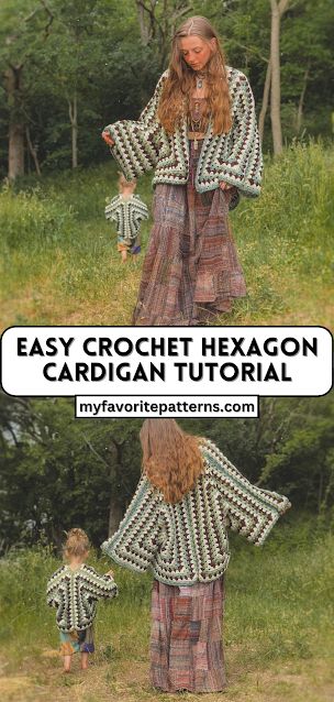 Crochet hexagon cardigans have gained popularity for their unique design and versatility. In this tutorial, we’ll guide you through the process of creating your own cozy and stylish hexagon cardigan. Whether you’re a crochet beginner or have some basic skills, this project is perfect for you. Materials and Tools Before we begin, gather the following […] Hexagon Crochet Pattern, Crochet Cardigan Tutorial, Hexagon Cardigan, Crochet Cardigan Free, Christmas Crochet Patterns Free, Crochet Cardigan Pattern Free, Gilet Crochet, Crochet Gratis, Crochet Hexagon