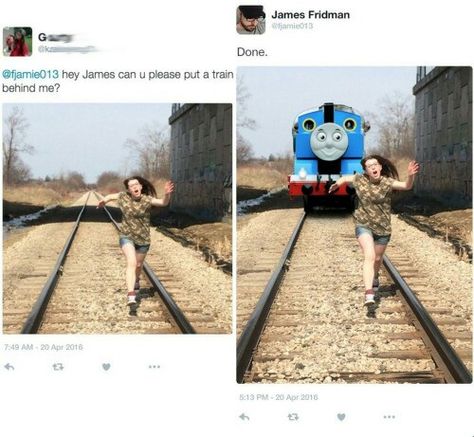 photoshop artist, smartass Funny Photoshop Requests, Funny Photoshoot Ideas, Funny Photoshop Pictures, James Fridman, Photoshop Help, Photoshop Fail, Funny Photoshop, Photoshop Pics, Thomas The Tank