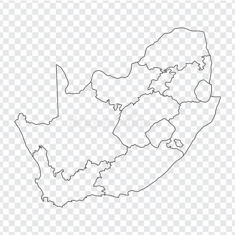 Illustration about Blank map South Africa. High quality map of South Africa with the provinces on transparent background. Stock vector. Vector illustration EPS10. Illustration of african, flat, cape - 122441191 South Africa Map Outline, Map Of South Africa Provinces, Reference Letter For Student, Africa Outline, Plant Lessons, South Africa Map, Types Of Essay, Map Worksheets, African Map