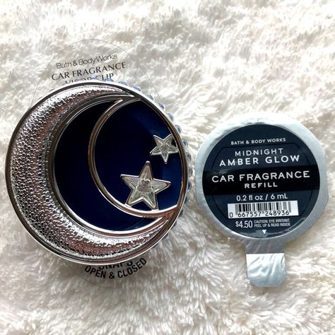 Bath and Body Works Moon & Stars Car Visor Clip Bath And Body Works Car Clips, Moon Car Accessories, Bath And Body Works Car Freshener, Star Car Accessories, Midnight Amber Glow, Life Plans, Car Things, Car Visor, Car Fragrance