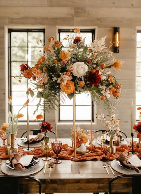 Fall Boho Vibes at Rivers Lodge - Wed KC Kansas Metropolis Marriage ceremony Specialists Check more at https://howcandothis.com/weddingideas/fall-boho-vibes-at-rivers-lodge-wed-kc-kansas-metropolis-marriage-ceremony-specialists/ Fall Centerpieces Wedding, Fall Wedding Table Settings, Fall Wedding Tables, Fall Centerpieces, Autumn Wedding Reception, Fall Flower Arrangements, Fall Floral Arrangements, Centerpieces Wedding, Fall Wedding Centerpieces