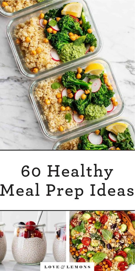 Find over 60 healthy meal prep recipes for breakfast and lunch! These easy, on-the-go meal ideas are delicious, fresh, and designed to make you feel good. Healthy Meatless Meal Prep, Healthy Spring Meal Prep, Spring Plant Based Meals, Love And Lemons Recipes, Spring Healthy Recipes, Meatless Meal Prep, Spring Meal Prep, Healthy Meal Prep Lunch Ideas, Spring Meal Ideas