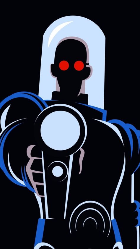 Mr. Freeze, Batman: the animated series, tv series, minimal, dark, villain, 720x1280 wallpaper Mr Freeze Batman Animated Series, Mr Freeze Animated Series, Batman The Animated Series Villains, Mr Freeze Comic, Batman Mr Freeze, Owl Man, Random Cartoons, Tufting Ideas, Batman Animated