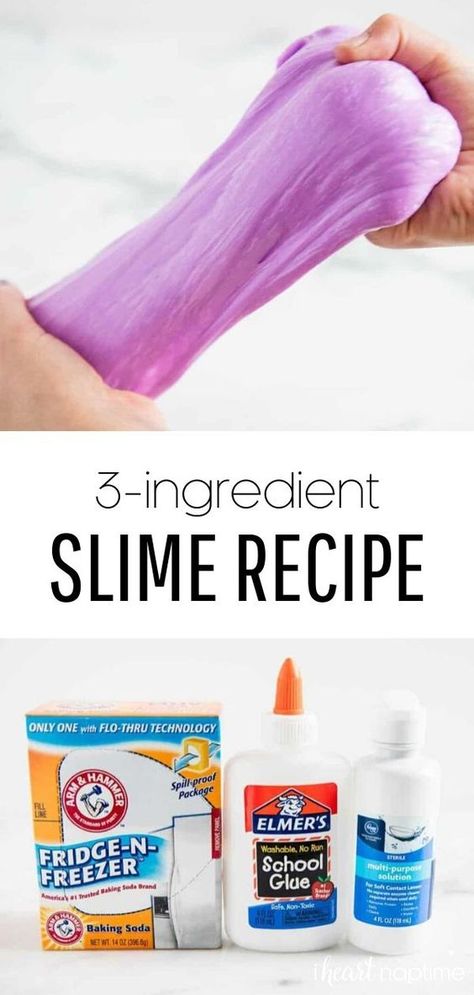 Recipe Crafts, Make Slime For Kids, Homemade Slime Recipe, Easy Slime Recipe, Diy Slime Recipe, Slime For Kids, Homemade Slime, How To Make Slime, Fluffy Slime