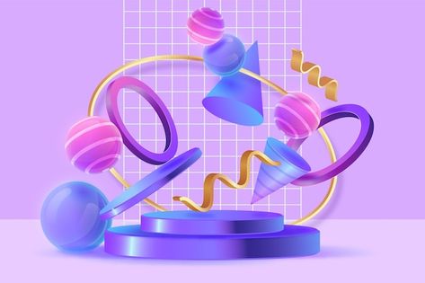 Shape Photography, Shapes 3d, 3d Geometric Shapes, Geometric 3d, Abstract Graphic Design, Abstract Geometric Shapes, Super Kawaii, 3d Shape, 3d Shapes