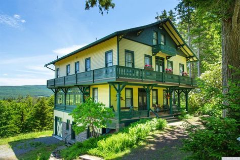 127 Main Rd, Hunter, NY 12427 - 1896 Bavarian Cottage, Lodge House, Cottage Exteriors, German Architecture, Hudson River Valley, Hudson River, River Valley, Park Homes, Club House