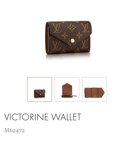 LV Victorine Wallet in brown/tan Lv Small Wallet, Lv Wallet Women, Luis Vuitton Wallet, Cardholder Wallet, Aesthetic Bags, Women Wallet, Luxury Wallet, Louis Vuitton Wallet, Wallet Pouch