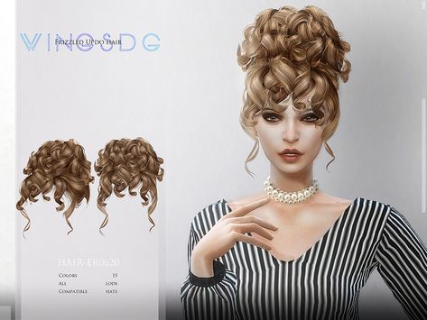 Sims Cc Wolfcut Hair, Sims 4 Hair Rollers, Sims 4 Cc Hair Female Long Curly, Sims 4 Curly Hair Cc Alpha, Sims 4 Cc Messy Hair, Sims 4 Curly Hair, Vrchat Avatar, Sims Inspiration, Die Sims 4